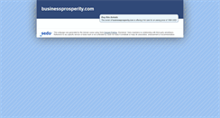 Desktop Screenshot of businessprosperity.com